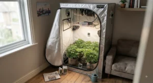 A compact best grow tent kit designed for small flats and urban UK homes.