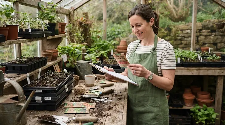 A comprehensive buyer's guide illustration helping gardeners choose the best greenhouse fan for their allotment or garden setup in the UK.
