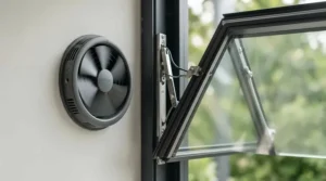Evaluating greenhouse fan vs vent opener options to understand passive ventilation through roof vents versus active electrical cooling.