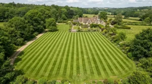 Achieving traditional striped turf finishes with modern electric lawn mowers